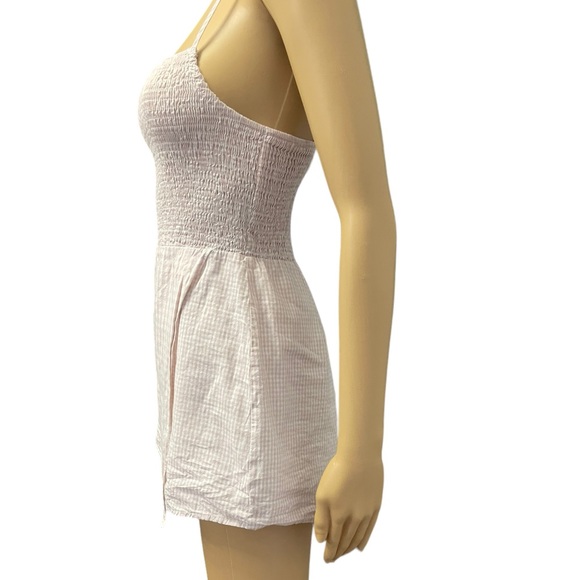 URBAN OUTFITTERS pink checkered skort romper size Small - Picture 5 of 9